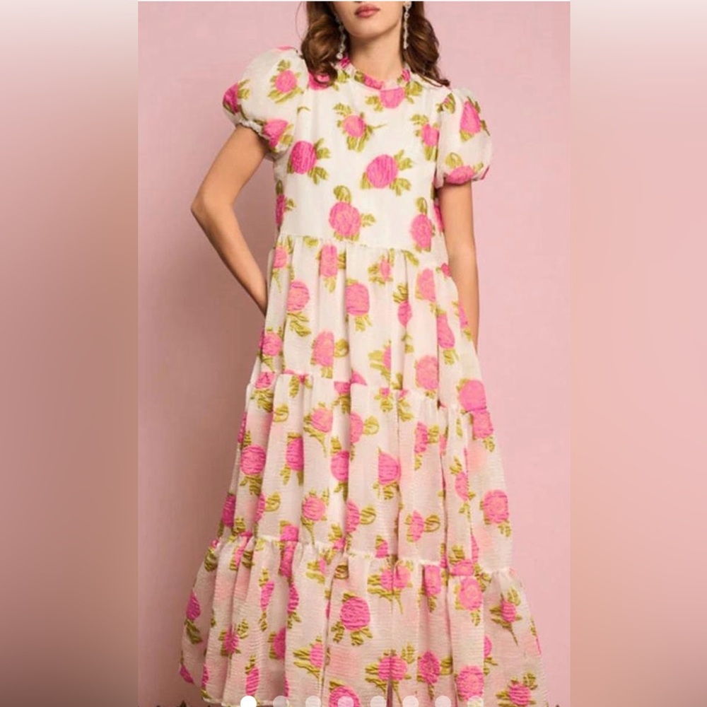 Dream Sister Jane pink floral dress